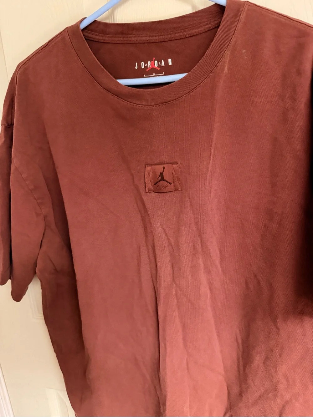 Jordan Men's Short Sleeve Crewneck T-Shirt in Rust